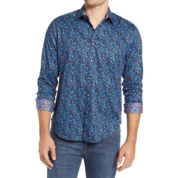 Robert Graham Other - Robert Graham Mens sz medium "Ludwig geo print" shirt button up